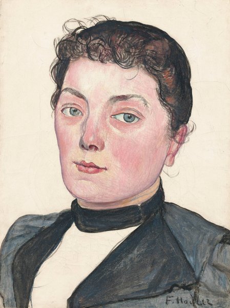 Bildnis einer Unbekannten  by Ferdinand Hodler - Hand-Painted Oil Painting Reproduction
