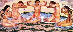 Day I by Ferdinand Hodler Oil Painting