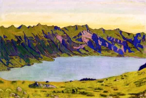 Der Brienzersee Von Brietlauenen Aus by Ferdinand Hodler Oil Painting