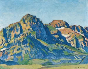 Die Dents Blanches Oil painting by Ferdinand Hodler