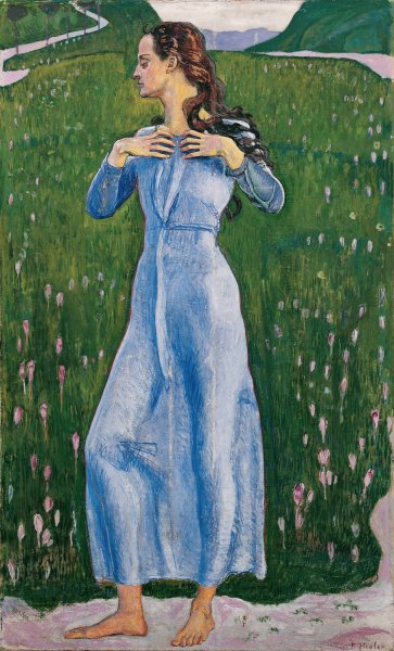Ergriffenheit  by Ferdinand Hodler - Hand-Painted Oil Painting Reproduction