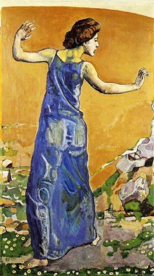 Joyous Woman by Ferdinand Hodler Oil Painting