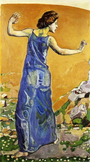Joyous Woman Oil painting by Ferdinand Hodler