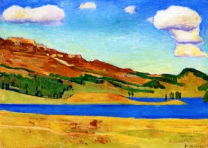 Lake Champfer painting by Ferdinand Hodler