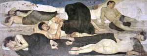 Night by Ferdinand Hodler Oil Painting