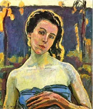Portrait of a Woman by Ferdinand Hodler Oil Painting