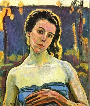 Portrait of a Woman Oil painting by Ferdinand Hodler