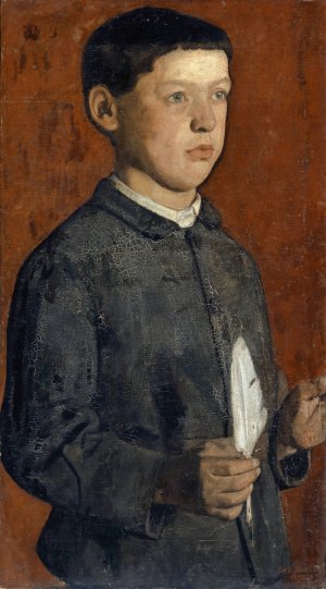 Portrait Of August Hodler by Ferdinand Hodler Oil Painting