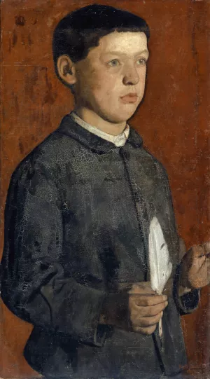 Portrait Of August Hodler by Ferdinand Hodler Oil Painting