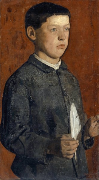 Portrait Of August Hodler  by Ferdinand Hodler - Hand-Painted Oil Painting Reproduction