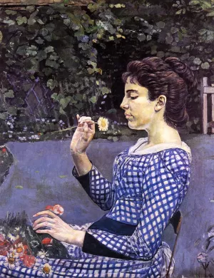 Portrait of Helene Weigle by Ferdinand Hodler Oil Painting