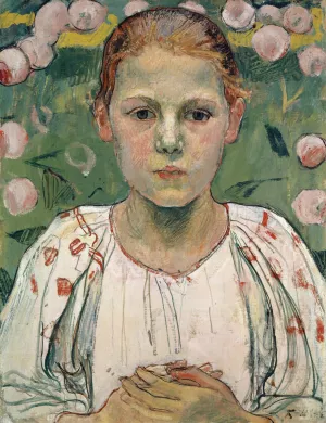 Portrait Of Kathe Von Bach by Ferdinand Hodler Oil Painting