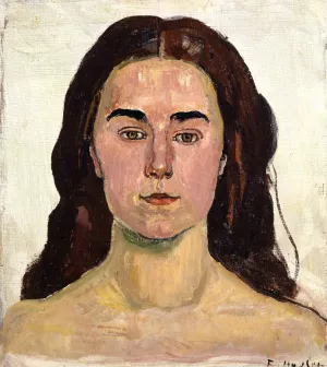 Portrait Of Lina Crot by Ferdinand Hodler Oil Painting
