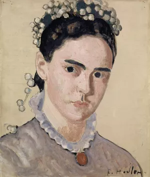 Portrait Of Marie Elise Bernhard-Hodler by Ferdinand Hodler Oil Painting