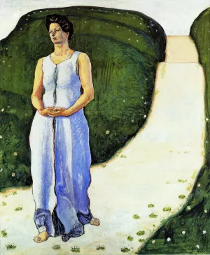 Silence of the Evening Oil painting by Ferdinand Hodler