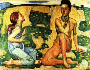 Spring by Ferdinand Hodler Oil Painting