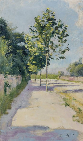 Street of St. Georges by Ferdinand Hodler - Hand-Painted Oil Painting Reproduction