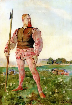 The Angry Warrior painting by Ferdinand Hodler