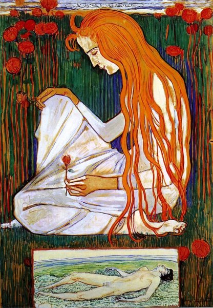 The Dream by Ferdinand Hodler - Hand-Painted Oil Painting Reproduction