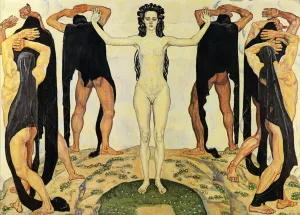 Truth II Oil painting by Ferdinand Hodler