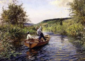 Boating on a Summer Afternoon by Ferdinand Joseph Guildry - Oil Painting Reproduction