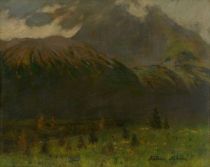 Gerlachov Stit by Ferdinand Katona Oil Painting