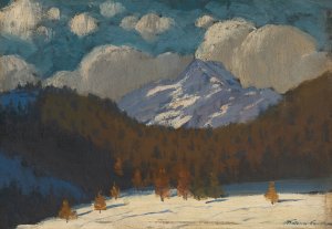 High Tatras in winter by Ferdinand Katona Oil Painting