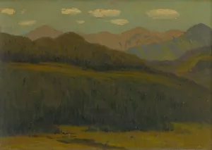 Landscape Oil painting by Ferdinand Katona