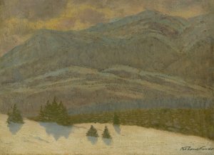 Landscape by Ferdinand Katona Oil Painting