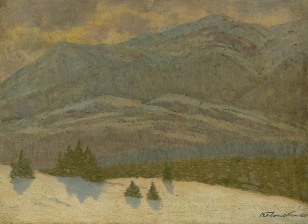 Landscape  by Ferdinand Katona - Hand-Painted Oil Painting Reproduction