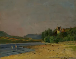 Nedecky castle by Ferdinand Katona Oil Painting