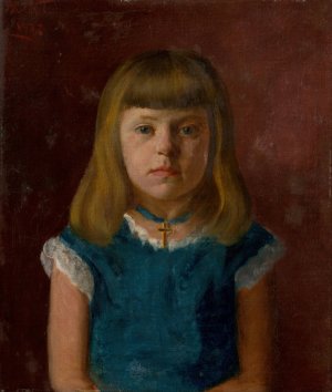 Portrait of a Girl by Ferdinand Katona Oil Painting