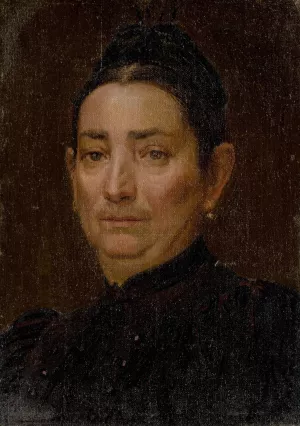 Portrait of an Old Woman by Ferdinand Katona Oil Painting