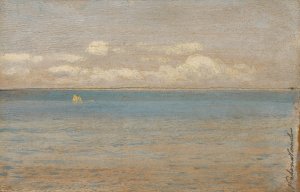 Sea by Ferdinand Katona Oil Painting
