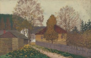 The Village by Ferdinand Katona Oil Painting