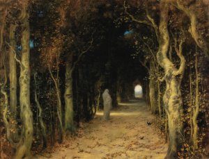 Lady Absinth by Ferdinand Keller Oil Painting