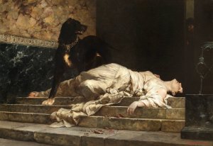 Selene by Ferdinand Keller Oil Painting