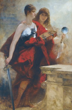 Study For The Apotheosis Of Emperor Wilhelm I by Ferdinand Keller Oil Painting