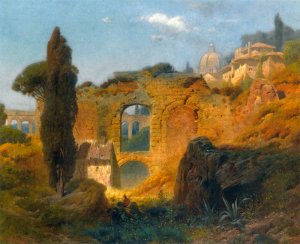 View of the Ruins at Taormina, Sicily