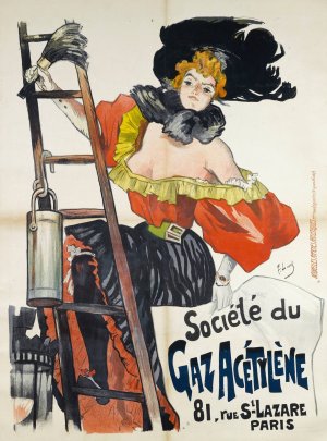 Societe Du Gaz Acetylene by Ferdinand Lunel Oil Painting
