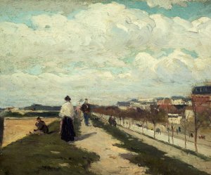 Les Fortifications, boulevard Berthier Oil painting by Ferdinand Marks