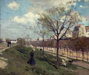 Les Fortifications, boulevard Gouvion-Saint-Cyr by Ferdinand Marks Oil Painting