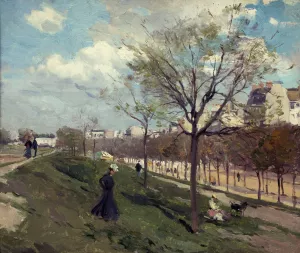 Les Fortifications, boulevard Gouvion-Saint-Cyr by Ferdinand Marks Oil Painting
