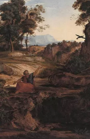 Elijah in the Wilderness by Ferdinand Olivier Oil Painting
