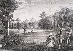 Meadow Before Aigen, Friday Oil painting by Ferdinand Olivier