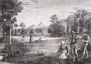 Meadow Before Aigen, Friday Oil painting by Ferdinand Olivier
