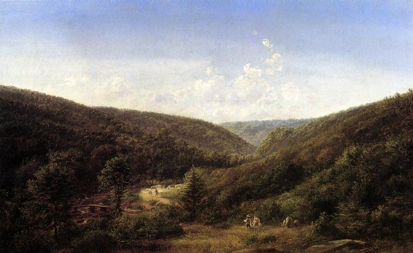 Main Product Photo of Countryside Along the Susquehanna Painting by Ferdinand Richardt