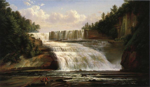 Main Product Photo of Trenton High Falls Painting by Ferdinand Richardt