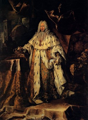 Portrait of Gian Gastone de' Medici, Grand Duke of Tuscany by Ferdinand Richter Oil Painting