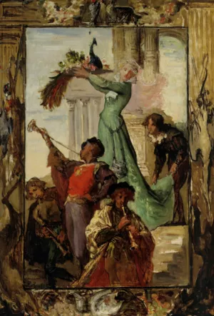 A Musical Fanfare painting by Ferdinand Roybet